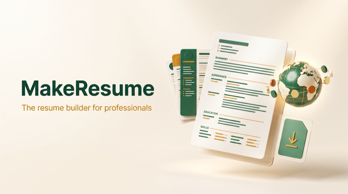 MakeResume, the resume builder for professionals