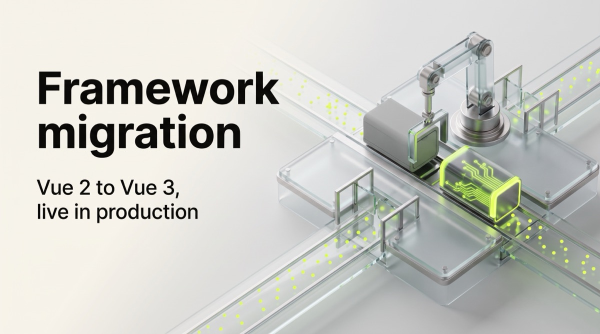 Framework migration, Vue 2 to Vue 3 live in production